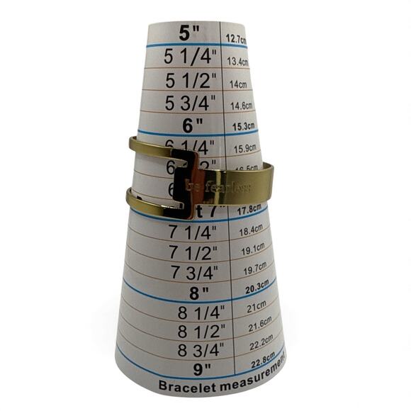 Rustic Cuff “Be Fearless” Gold Tone Cuff Bracelet with Dust Bag Size 7 - Picture 5 of 5